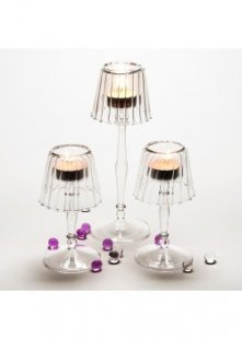 Lamp Style T Lite HolderSet of 3